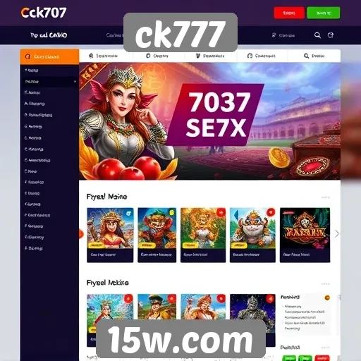 A experiência do usuário no site ck777